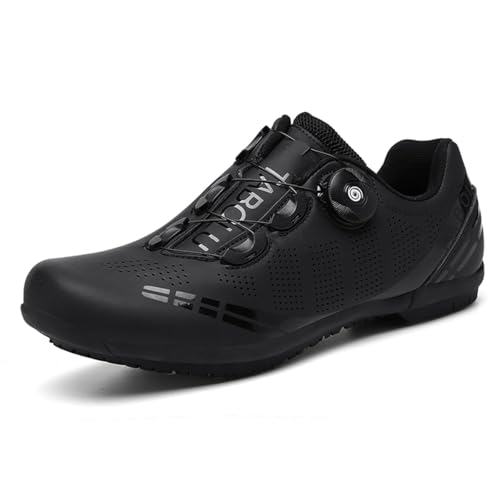 Amazon Hixingo Cycling Shoes Mens Womens MTB Bicycle Shoes Flat Sneaker Road Bike Rubber Sole Breathable Mountain Bike Shoes Non-Slip Shoe 9.5 UK Black #ad