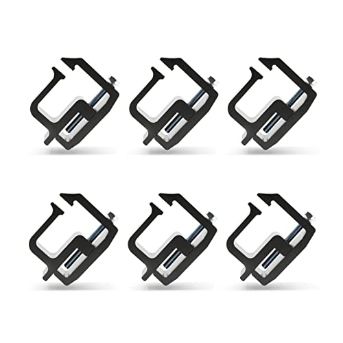 RuggedXL Mounting Clamps Truck Cover, Cap or Camper Shell, TC700-6PK