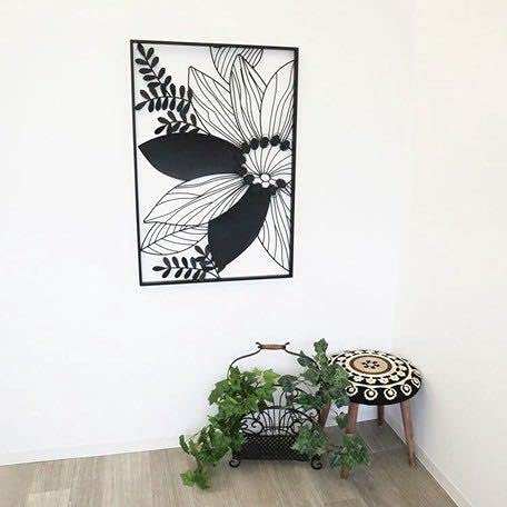 アイアン ウォールアートパネル 壁掛け 壁飾 フラワー インテリア 88×61 Amazon.co.jp: アイアン ウォールアートパネル 壁掛け 壁飾