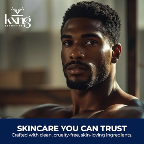Image of KXNG Cosmetics Organic Shea Body Butter Cream - 4oz | Mens Body Butter for Black Men & Women with Shea, Cocoa, Mango & Coconut Oil | Deep Hydrating Cream for Dry Skin, Hands & Feet