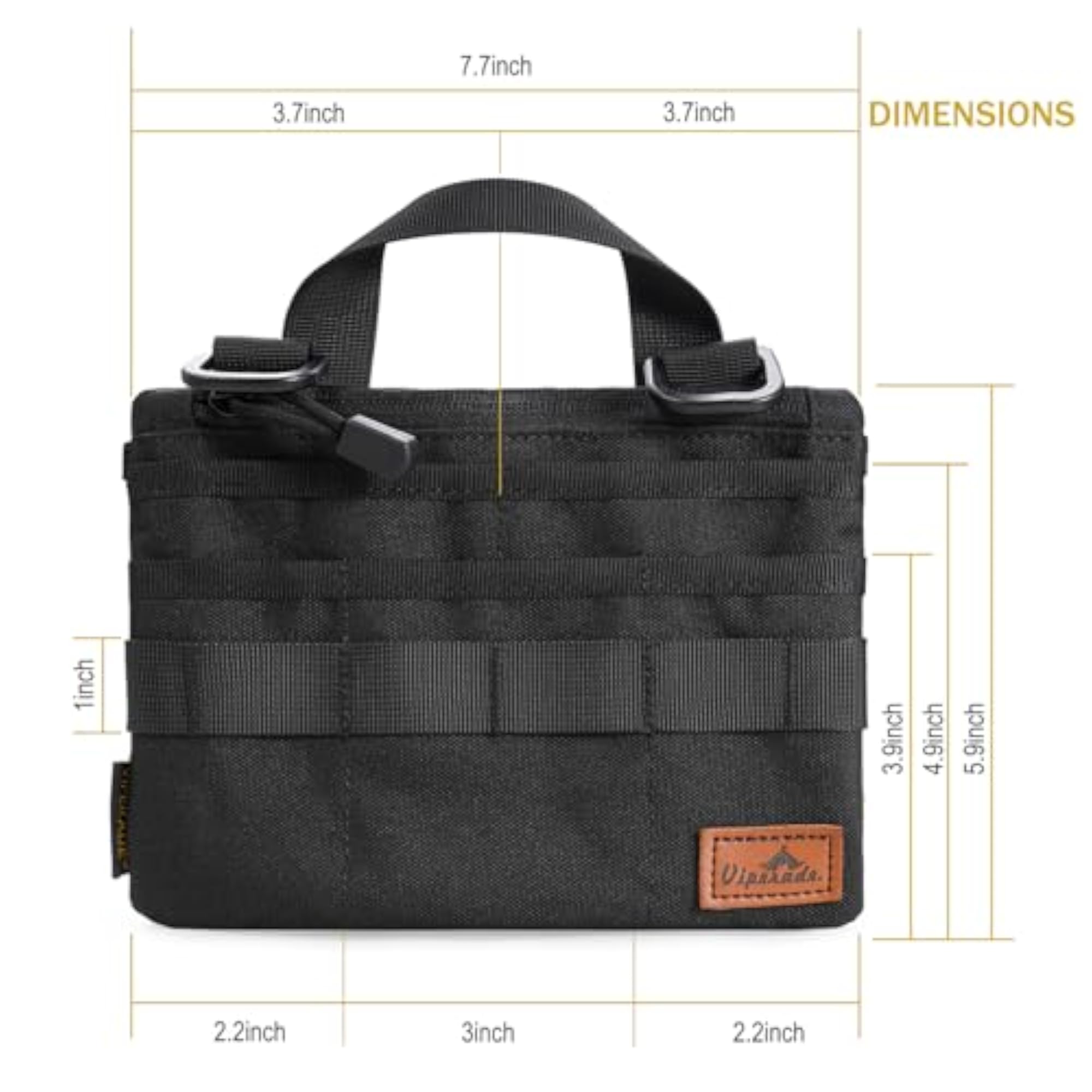 Slim EDC Pouch with 7 Pockets, Pocket Organizer