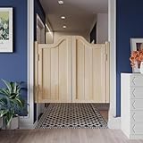 Estetica Western Classica: Caratterizzate da un design a mezza vita con eleganti persiane orizzontali, queste porte aggiungono un affascinante tocco Western a qualsiasi arredamento. La loro finitura naturale con venature del legno si adatta a diversi stili d'interni, dal rustico rustico al minimalismo moderno.