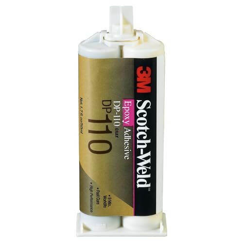 Image of 3M Scotch-Weld Epoxy Adhesive DP110, Gray, 200 mL Duo-Pak, 1 Each, Provides Strong, Permanent Bond Even Under Vibration and Impact