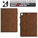DTangLsm for iPad 9th/ 8th/ 7th Generation Case 10.2-inch 2021/2020/2019 iPad Air 3rd Generation Case for iPad Pro 10.5 inch 2017, Slim Leather Smart Flip Stand Cover for iPad 9th/ 8th/ 7th Gen, Brown
