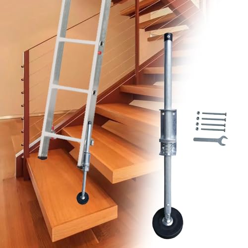 Patas estabilizadoras de escalera, patas de nivelación ajustables para plataforma estable, ideal para escaleras domésticas y escaleras de extensión