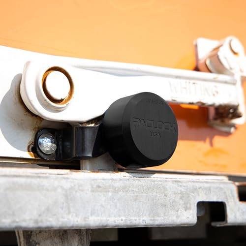 Image of PACLOCK's UCS-84A Roll Up Door Lock, High Performance 6-Pin Cylinder, Keyed Differently, Black Anodized Aluminum
