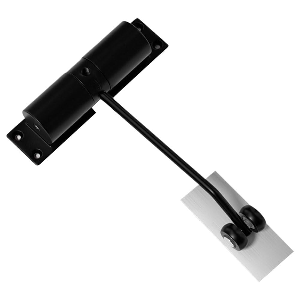 Ferme-porte à ressort automatique réglable, 1 pièce, en acier inoxydable, fermeture légère, tampon sans poinçon