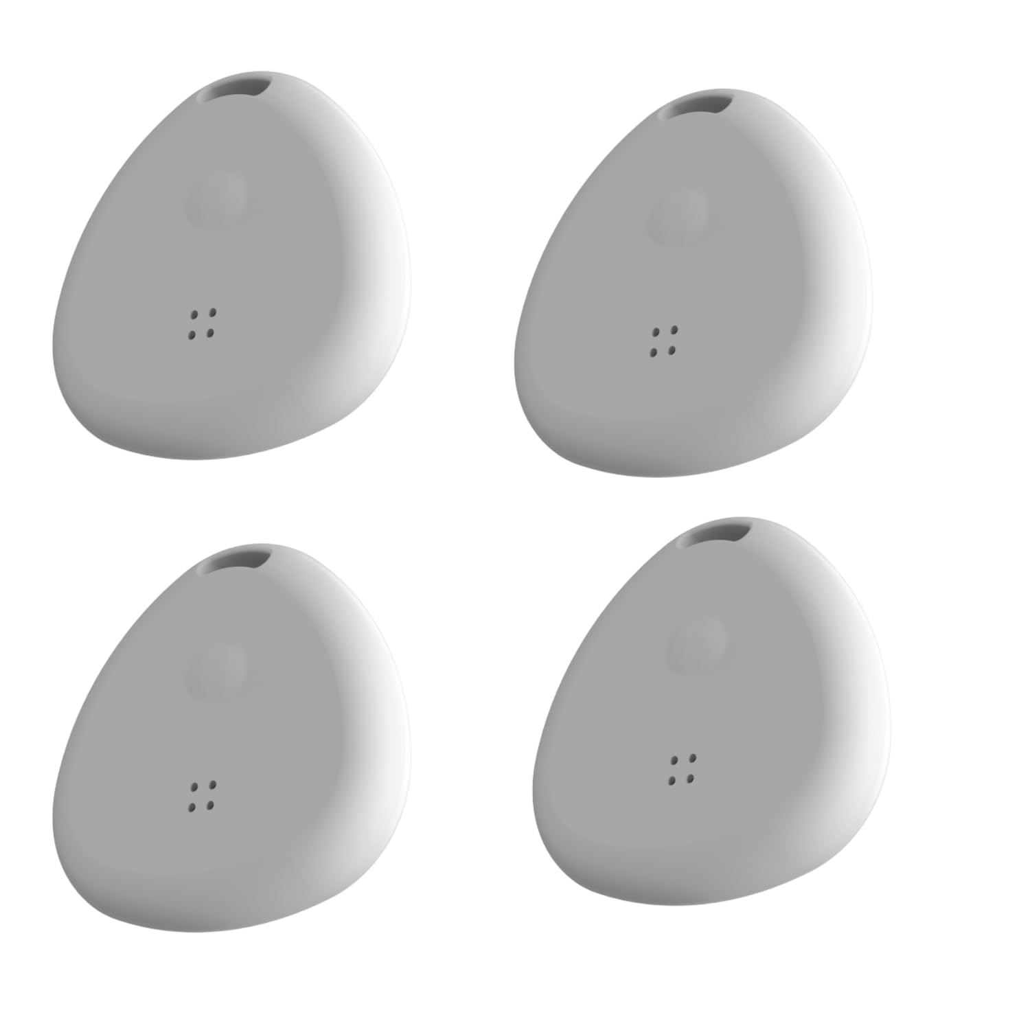 Tracker Tag 4 White Packs Bluetooth Tracker, Smart Tag Locator Tracking Device, Keys Finder and Item Locator,Air Tracker Item Finders with Find My(iOS Only) Track Your Keys,Wallet,Luggage, Bag