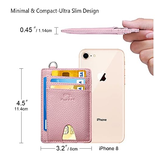 FurArt Slim Minimalist Wallet, Front Pocket Wallets, RFID Blocking, Credit Card Holder with Disassembly D-Shackle - Image 8