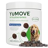 YuMOVE Condroprotector Perros 60 Masticables - Articulaciones Perro Senior +8 Años con Mejillon Labio Verde Complejo ActivEase de 150mg Cada Masticable & Aceite de Pescado - Movilidad del Canino