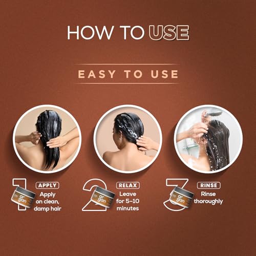 Image of QOD Argan Deep Nutrition Hair Mask 300 ml | For Dry, Damaged, Frizzy and Dull Hair | Promotes Shine and Softness | With Argan Oil| 300g - 10.5 fl oz