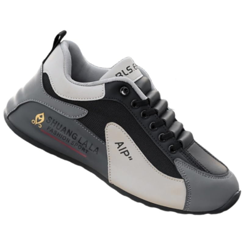 Plus-Size 2025 Spring Men's Fashion Business Sports Shoes Color Matching Lace-up with Low Top Wear Resistance and Non-Slip 002