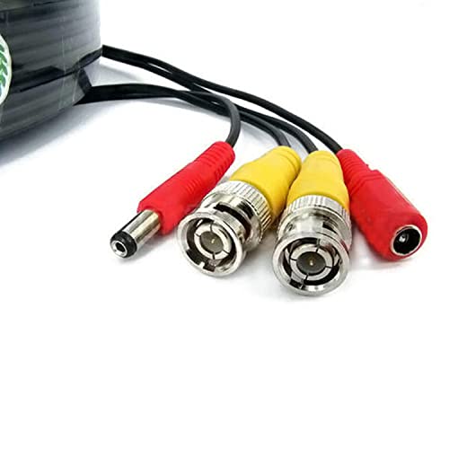 Multibao 2-in-1 BNC Video Power Cables, 5M 10M 20M 30M 50M BNC DC Power Video Lead Cables CCTV Security Camera DVR Extension Cable Black Color (10 Meter) - Image 6