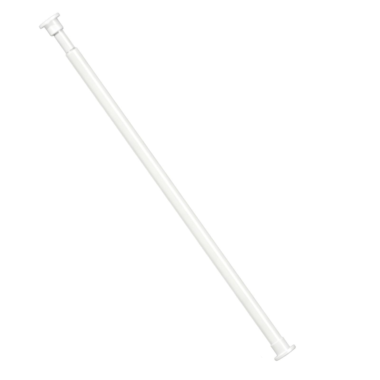Gardinenstange Ausziehbar, Gardinenstange Ohne Bohren, Rutschfest, Geeignet für Fenster, Badezimmer und Kleiderschränke(White,140-280cm/55-110in)