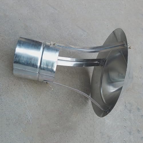 Capot de cheminée rond 14 cm avec protection contre la pluie intégrée - 5