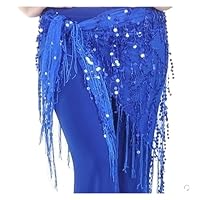 Bauchtanz Hüftschal Aus Chiffon | Mit Pailletten & Metallmünzen Für Tanzauftritte