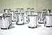 Silver Mercury Glass Votive Holder, Set of 12