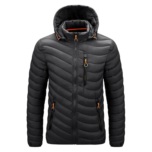 Chaqueta acolchada para hombre ligera: despídete del frío pesado en invierno con este diseño slim