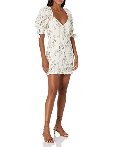 For Love & Lemons Women's Fit and Flare, Ivory, Extra Small