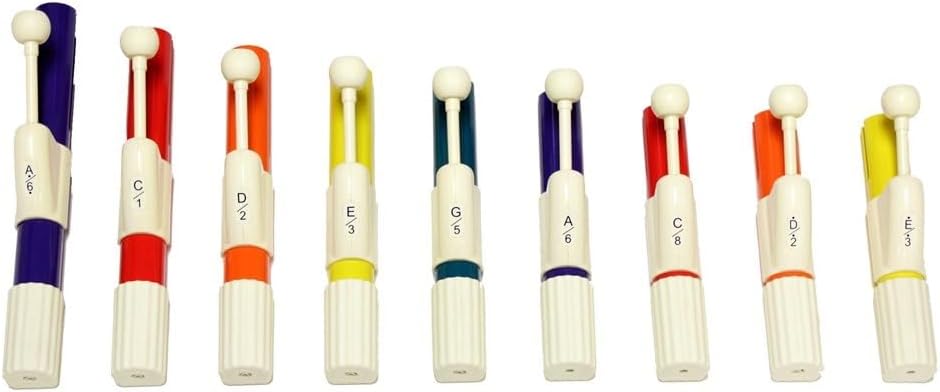 Rhythm Band Chroma-Notes 9-note Pentatonic Hand Chimes Set