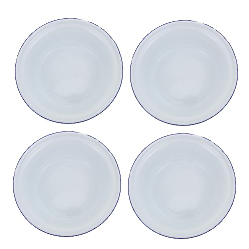 EXHUMKY 4pezzi Ciotole Smalto Da Scodelle Versatili Per Zuppe Pasta e Insalate Per Uso Domestico e Ristoranti