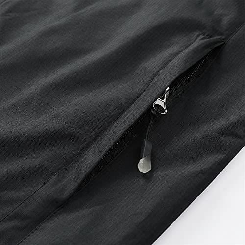 YOUTHUP Blouson Homme Coupe-vent à Capuche Imperméable Veste a Capuche Hommes en Veste de Pluie - Image 6