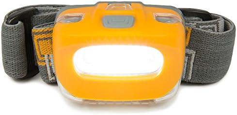 LED Headlamp | Flood Headlight | Great for Camping, Dog Walking, Hiking, and Kids | One of The Best, and Lightest (2.6 oz) Head Lamp | 130 Lumens | 3 AAA Batteries Included.