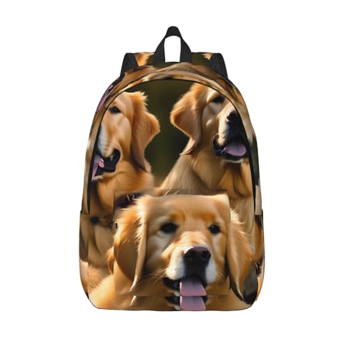 Sac à dos Golden Retrievers ordinateur portable femme fini le mal de dos en voyage