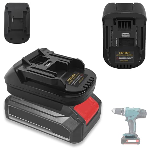 Adapter für Einhell 18V Lithium Akku Konverter für Makita 18V Lithium Akku auf Makita 18V Akku umrüsten auf für Makita 18V Lithium Akkuwerkzeug