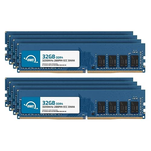 OWC 256GB (8x32GB) DDR4 3200MHz PC4-25600 CL22 2RX8 ECC Unbuffered UDIMM 1.2V 288-pin Workstation Server Memory RAM