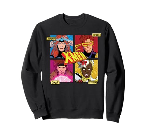 Marvel Studios X-Men ’97 Jean Grey Cyclops Gambit Storm Logo Sweatshirt