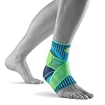 BAUERFEIND Sprunggelenkbandage „Ankle Support“ Unisex, 1 Sprunggelenk Bandage für Sport wie Fußball, Fitness oder Laufen, Kein Umknicken durch Knöchelbandage, Blau, L