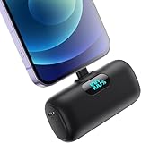 Mini Powerbank für iPhone 5000mAh, Klein Power Bank Kompakt 22.5W PD 3.0A Schnelles Aufladen Akkupack Tragbares Externer Akku mit LED Display Kompatibel mit iPhone 14/13/12/11/X/XR/XS/8/7/6 Serie Mini Powerbank für iPhone 5000mAh, Klein Power Bank Kompakt 22.5W PD 3.0A Schnelles Aufladen Akkupack Tragbares Externer Akku mit LED Display Kompatibel mit iPhone 14/13/12/11/X/XR/XS/8/7/6 Serie