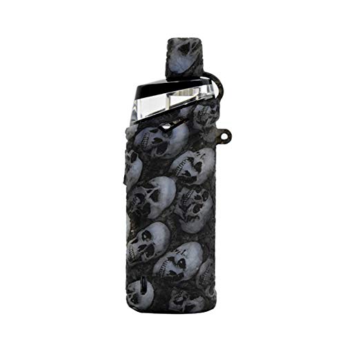 rayley Protective Silicone Case Skin Cover Sleeve Wrap Shield for Vaporesso Target PM80 Pod Kit (Skull Black)