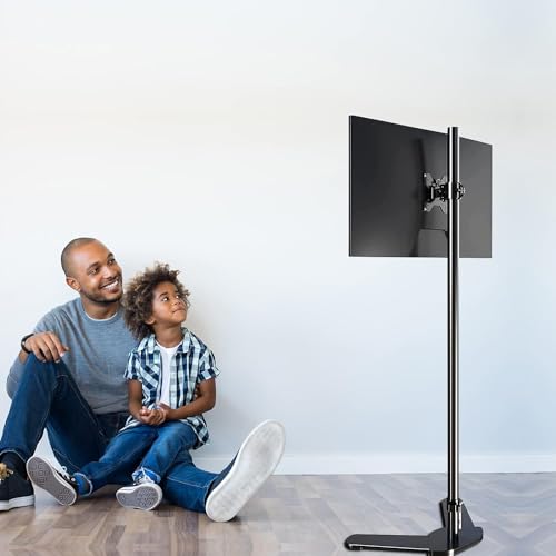 Pholiten Single Monitor Stand Tall, Extra Long Vertical VESA Mount for Most 13”-27” Monitors up to 10kg - Image 3