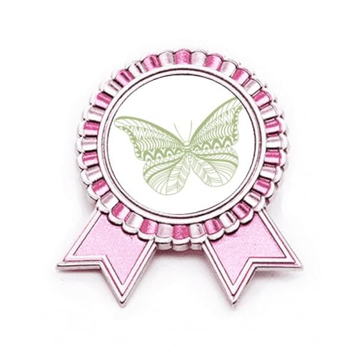Badge Cerf-volant Vert Broche Art Déco Médaille Métal Medium