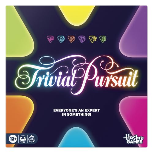 Trivial Pursuit Board Game (2026) | Updated Features Co-Op and Team Options | Fun Trivia Party Games | 1 to 6 or More Players | 45 Mins. | Ages 13+ - English Version
