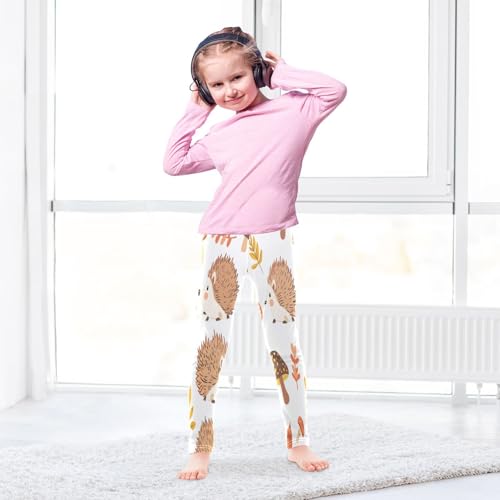 Bolaz Toddler Girls Leggings Printed Yoga Pants Leggings Mushroom Hedgehogs for Kids4