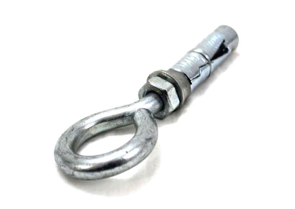 LOVELY® 6x75 MM Mild Steel Rawal Bolt Heavy Duty With Hook Eyelet Size- Set of 10 2
