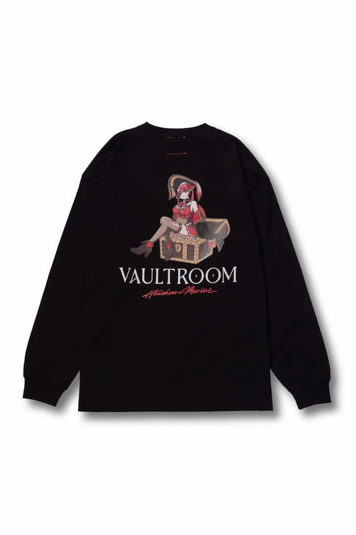 Amazon.co.jp: VR × MARINE L S TEE BLK 宝鐘マリンコラボ ロンT : 車 