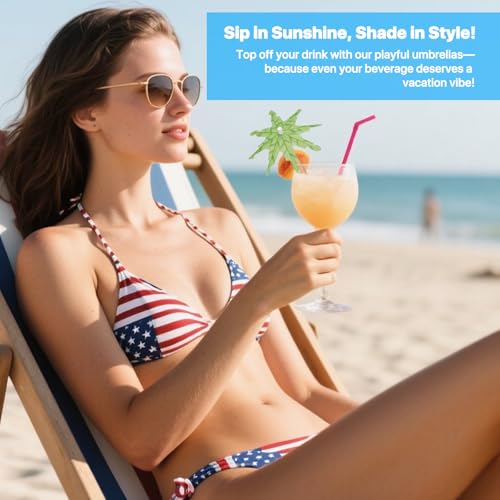 【150 PCS - 3 Styles】Cocktail Umbrellas Picks, Mini Drink Umbrella Toothpicks for Tropical Tiki Hawaiian Luau Party, Tiny Paper Parasol for Drink Garnish, Decoration, Beverage Sticks, Cupcake Topper.