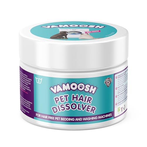 Vamoosh Pet Hair Dissolver 500g - Pet Hair Remover for Washing Machines, Removes Odour Dissolves Dog, Cat, Horse, Animal Fur, Cleans Bedding in Washing Machine, Easy to Use, Up to 5 Washes