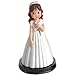 Figura comunión niña tarta GRABADA muñeca PERSONALIZADA para pastel