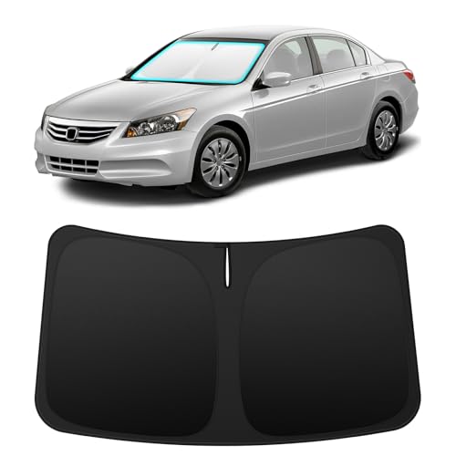 Image of INSAUTO Custom Fit Windshield Sun Shade for Honda Accord 2008-2012 | Foldable Front Window Sunshade Car Accessories, UV & Heat Reflector, Keeps Interior Cool, Includes Storage Bag