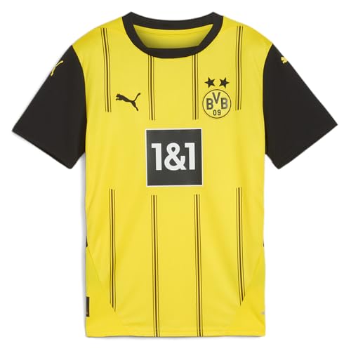 PUMA Kids Boys BVB Home Crew Neck Short Sleeve Jersey Replica Casual - Yellow