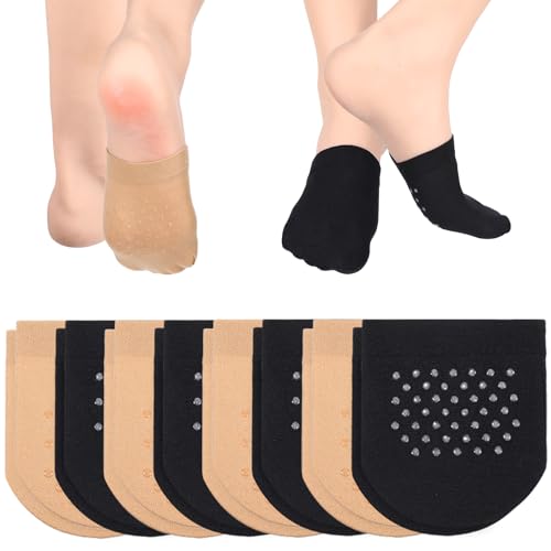 Best Socks to Wear with Clogs: Cozy & Stylish Picks 15 Heclia 8 Pairs Toes Sock for Backless Mules Polyester Mule Socks Well-Made Toe Topper No-Show Liner Sock Half Toe Covers No Show Seamless Non Skid Toppers Comfortable Breathable for Clog Footies Mules