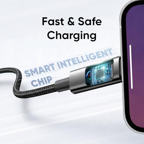 Image of KARWAN 100W Type C to Type C Cable with LED Indicator [2Yrs Warranty] USB-C PD Fast Charging Cable with E-Marker Chip, Compatible with Laptops,Macbook,Tablet,iPhone,Smartphones & Other Type C Devices