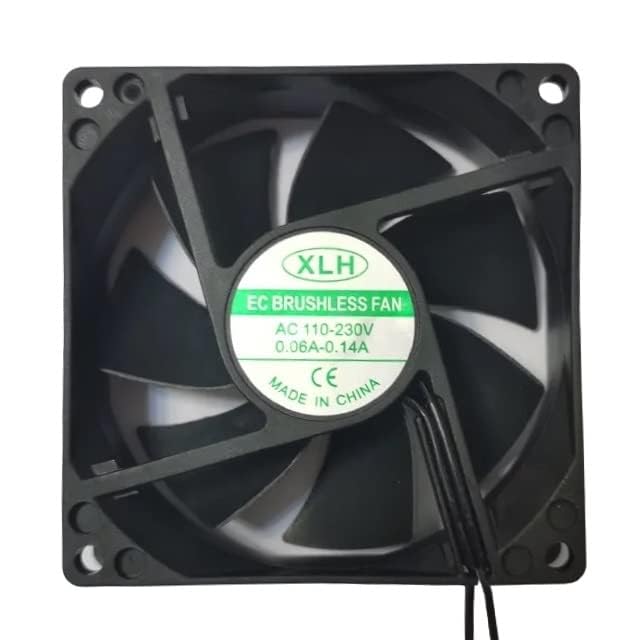 Yellow Tommy Cooling Fan Axial Ventilation Brushless AC 110-230V for Electrical, Electronics, Industrial Control Panel, Networking Rack, Server, PC, and Industrial Machinery (92x92x25mm)