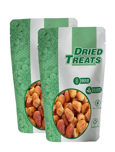 Image of Dried Treats Dried Fruits Nuts And Seeds (Peela Khajoor /Yellow Dates, 400 Gm (2X200 Gm))