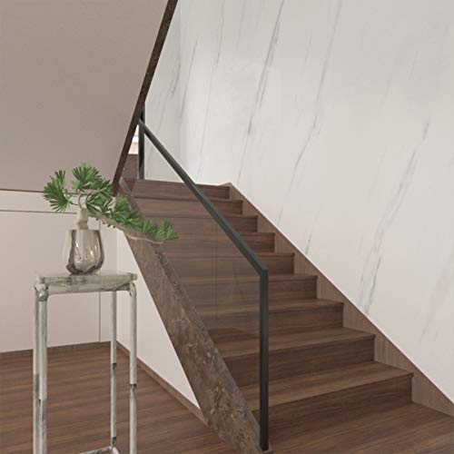 Image of BAYYA Extra Wide Marble Granite Peel and Stick Wallpaper Ivory White